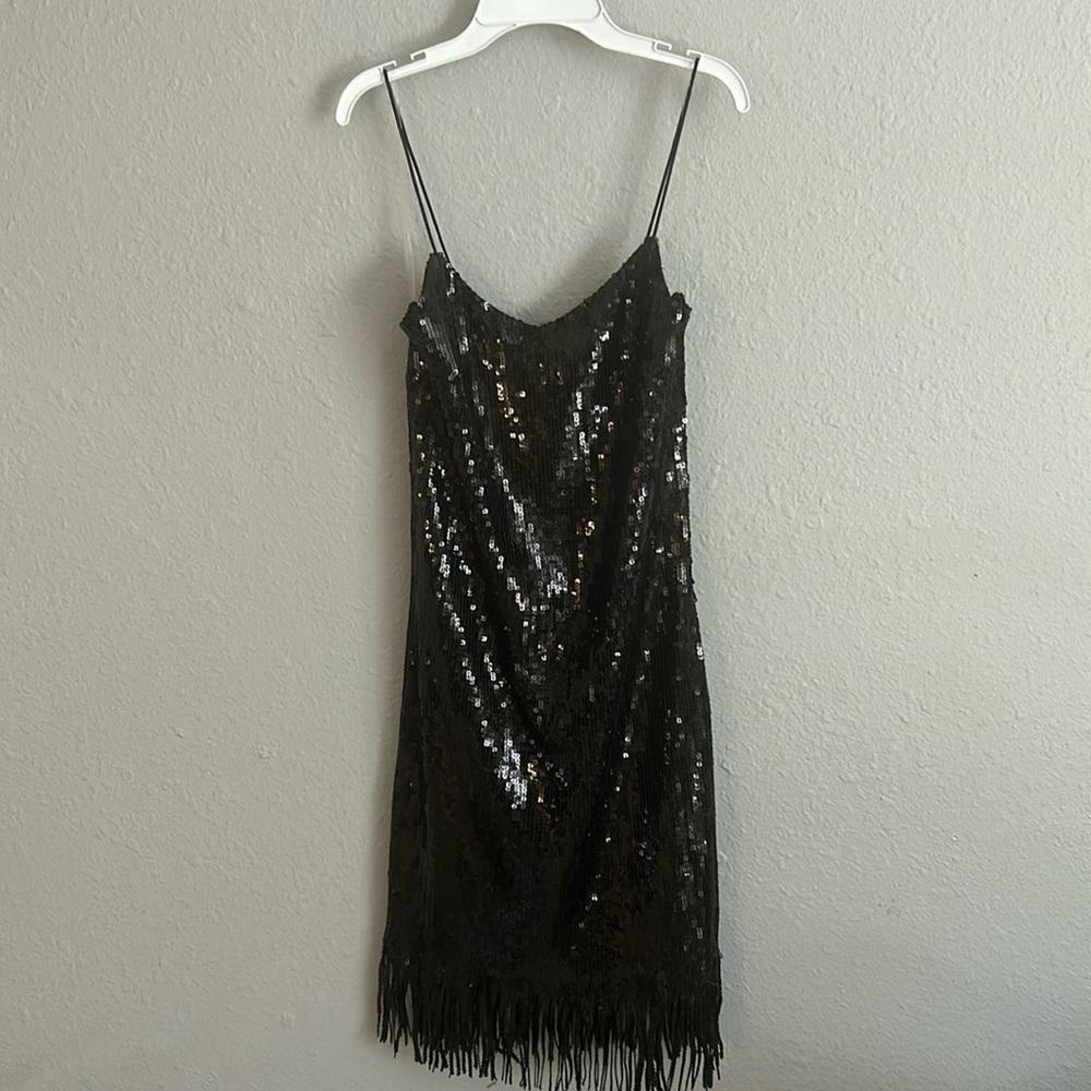 Women’s sequin black mini dress